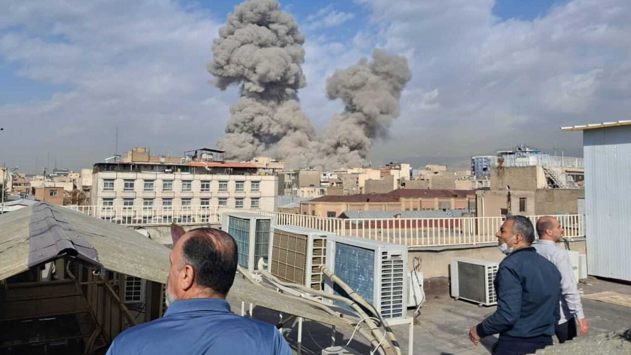Smoke billows as US bombs strike Iran. (The Guardian)